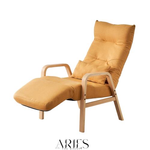 アイリスオーヤマ ウッドアーム リクライニングチェア FAC-RHB ナチュラル