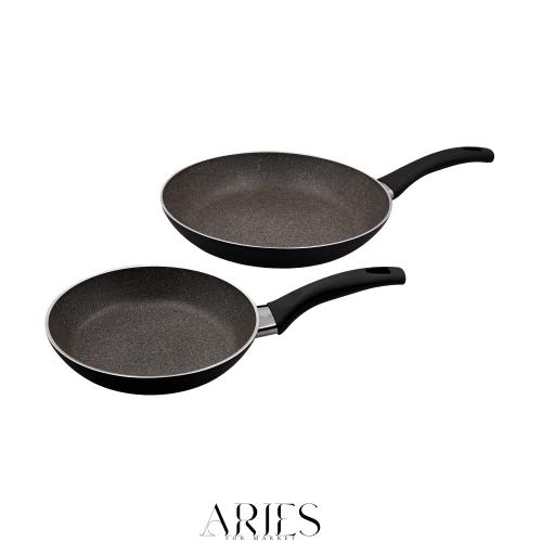 Ballarini バッラリーニ 「 パヴィア フライパン 2pc セット (20cm × 28cm) イタリア製 」 Amazon限定セット ガス火専用 グラニチウム 5