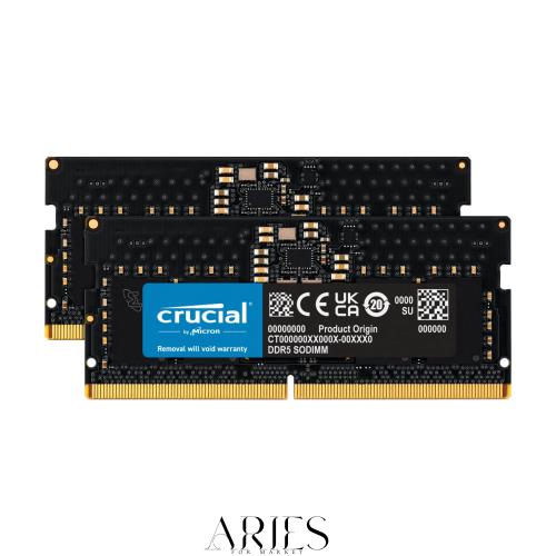 Crucial ノートPC用増設メモリ 16GB(8GBx2枚) DDR5 4800MT/s(PC5-38400) CL40 SODIMM 262pin 【国内正規代理店品】 CT2K8G48C40S5 39,845円