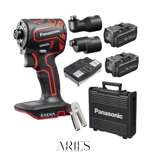 パナソニック(Panasonic) 充電インパクトドライバー EZ1PD1 アタッチメントセット 【ONE ATTACH対応】 (18V 5.0Ah電池パック×2個/充電器