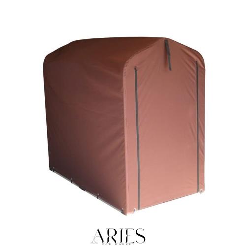 アイリスプラザ サイクルハウス 替えシート 防水 撥水 自転車 収納 ダークブラウン 1~2台用 梅雨対策