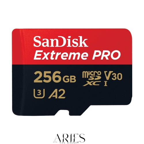 SanDisk Cart?o 256GB Extreme PRO? microSD? UHS-I com adaptador C10, U3, V30, A2, 200MB/s leitura 140MB/s escrita SDSQXCD-256G-GN