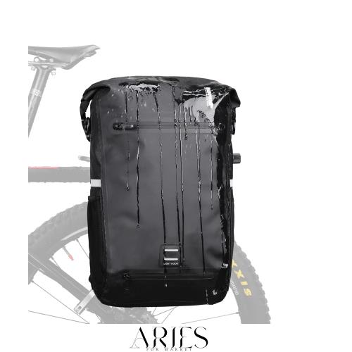 Rhinowalk 自転車 パニアバッグ リアバッグ 防水 22L大容量 サイドバッグ 多機能 アウトドア ツーリングバッグ 調整可能 リュック ショル