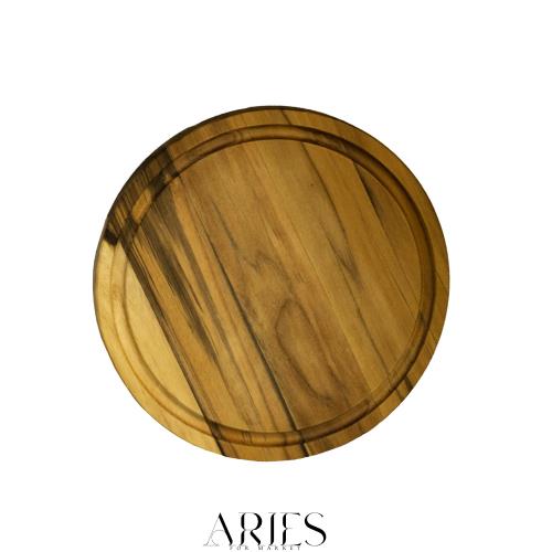 トラモンティーナ 【抗菌】 カッティングボード 木製まな板 アドバンス 23cm 丸形 抗菌加工 軽量 リバーシブル 溝付き ブラジル製 13510/の通販は