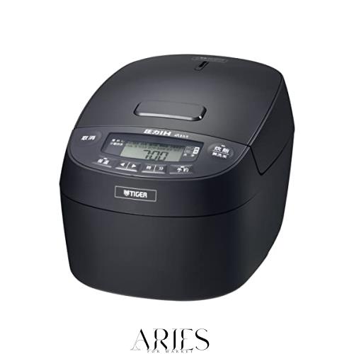 タイガー魔法瓶(TIGER) 炊飯器 1升 圧力IH 炊きたて 遠赤3層土鍋コート釜 粒立ち保温 お手入れ簡単 グロスブラック JPV-C180KG
