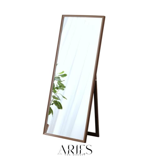 ドウシシャ スタンドミラー 姿見鏡 全身 高さ150 幅60cm 大型 完成品 飛散防止加工 ダンス 軽量 軽い 薄型 木製フレーム シンプル おしゃの通販は