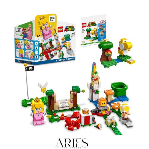 【メーカー特典】レゴ(LEGO) スーパーマリオ レゴ ピーチ と ぼうけんのはじまり 〜 スターターセット 71403 + きいろヨッシー と くだも