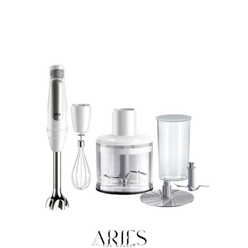 ブラウン ハンドブレンダー マルチクイック7 MQ7035IGWH 簡単操作 時短 離乳食 下ごしらえ スムージー スープ つぶす 混ぜる 泡立て きざ