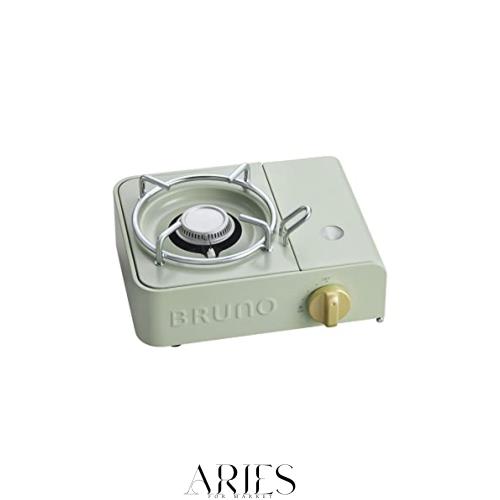 BRUNO ブルーノ カセットコンロ ミニ キャンプ ガス 焼肉 アウトドア 千石 小型 防災 用品 震災 備え かわいい おしゃれ グリーン BOE094