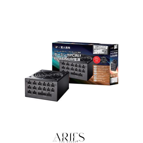 玄人志向 電源ユニット 1200W ATX 電源 80 PLUS プラチナ PC電源 フル