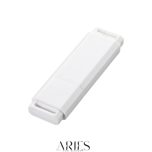 サンワサプライ USBメモリ(32GB) USB3.2 Gen1 キャップ/ストラップホール付き ホワイト UFD-3UML32GW