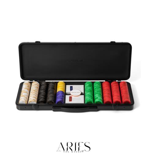 SLOWPLAY Godel 14g テキサスホールデム用クレイポーカーチップセット,500枚 [チップバリュー表記あり] ドイツ製高耐久ポリカーボネート