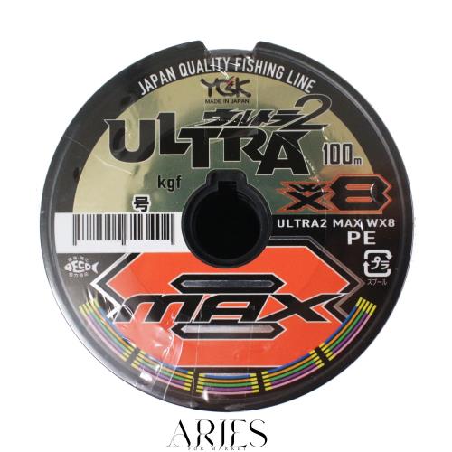 エックスブレイド(X-Braid) ウルトラ2 マックス WX8 マルチカラー 100m 12連結 [1200m] 1.5号