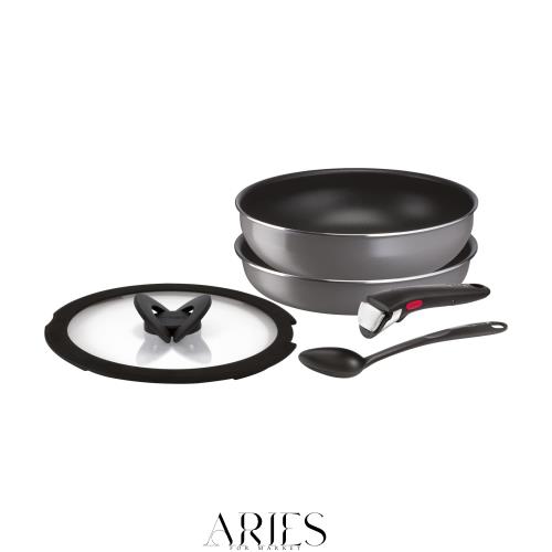 【オンライン限定】 ティファール 取っ手のとれる 鍋 フライパンセット 5点セット ガス火専用 炒めるのに便利なスプーン付き PFOAなどの