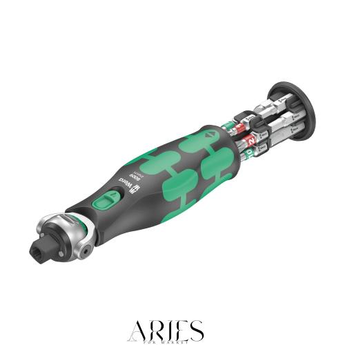 Wera(ヴェラ) 05004282001 | 8009 Zyklop首振り式ラチェットドライバー ポケット セット インチサイズ 1, 13点 【日本正規輸入品】