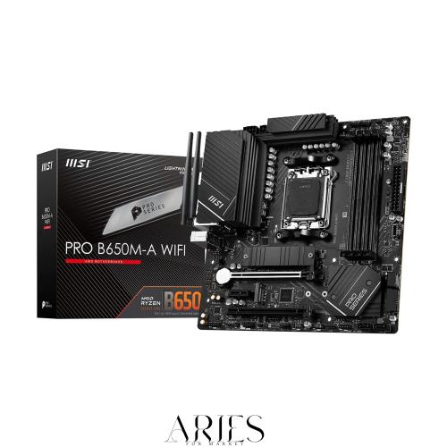 MSI マザーボード PRO B650M-A WIFI AMD Ryzen 7000 シリーズ(AM5)対応B650チップセット搭載 micro-ATX MB5909