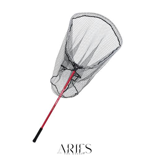 プロックス(PROX) どでかランディングネット7035R ラバーコートネット/28型/柄レッド PX7035R28R