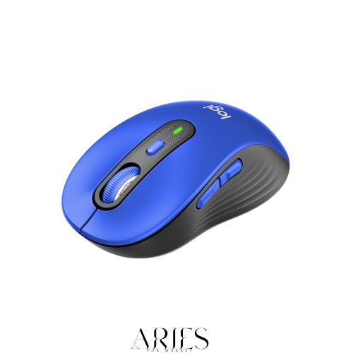 Logicool(ロジクール) Signature M750MBL ワイヤレスマウス 静音 レギュラー ブルー ワイヤレス マウス 無線 Bluetooth Logi Bolt Unifyi