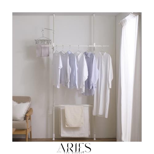 【穴をあけないから賃貸でも使用可能】 アイリスオーヤマ(IRIS OHYAMA) 窓を開けるだけで外に干さずに乾かせる窓枠洗濯物干し 約2人分 簡の通販は 7,480円