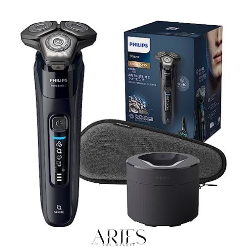 フィリップス 電気シェーバー 9000シリーズ 洗浄機付きモデル 電動 髭剃り メンズ (72枚刃・回転式/SkinIQテクノロジー・お風呂剃り ＆ 丸