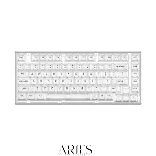 YUNZII X75 ホットスワップメカニカルキーボード 透明なキーキャップ ガスケット装着75キーボード RGBバックライト付き ゲーミングキーボ 10,733円