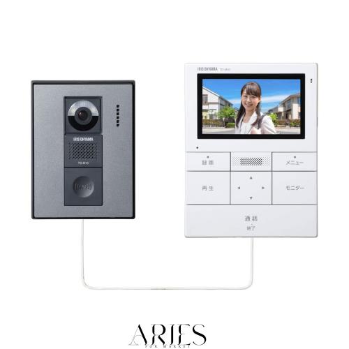 アイリスオーヤマ(IRIS OHYAMA) テレビドアホン TD-SM3010-WSH ホワイト/ガンメタリック