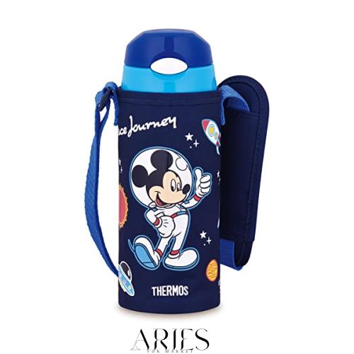 サーモス 水筒 真空断熱ストローボトル 400ml ミッキー ネイビーブルー 子供用 通園通学 保冷専用 FHL-403FDS NB