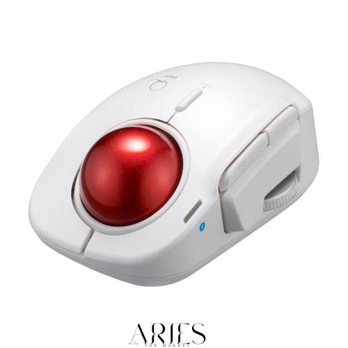 ナカバヤシ(Nakabayashi) Digio2 トラックボールマウス 小型 Bluetooth 5ボタン レーザー式 人差し指 ホワイト MUS-TBLF185W