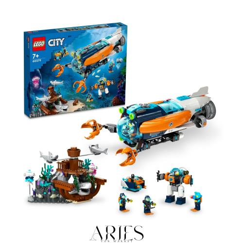 レゴ(LEGO) シティ 深海探査艇 おもちゃ 玩具 プレゼント 誕生日 ブロック クリスマス 男の子 女の子 子供 7歳 8歳 9歳 小学生 街づくり
