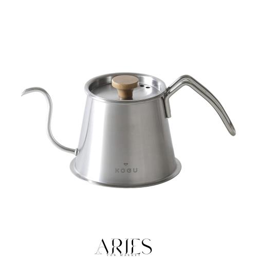 珈琲考具 KOGU 下村企販 ツードリップポットPro 500ml フタ付き 【日本製】 直火 IH対応 食洗機対応 細口 真下に注げる 点滴ドリップ コ
