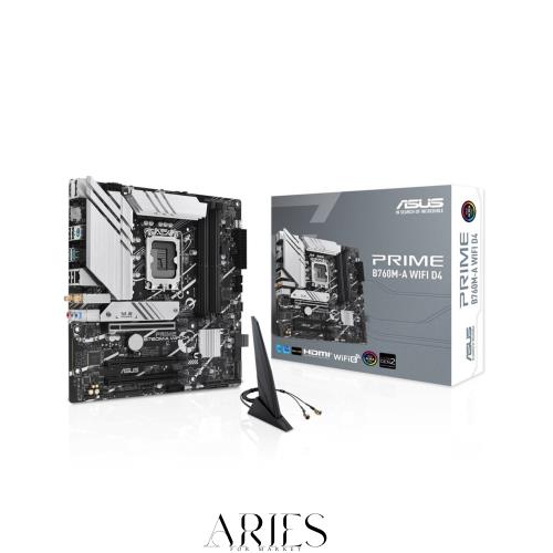 ASUS PRIME B760M-A WIFI D4 intel 第14・13・12世代 CPU対応 LGA1700 B760 搭載 DDR4 mATX マザーボード/国内正規代理店品