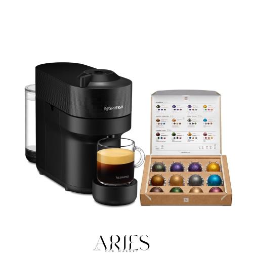 ネスプレッソ VERTUO カプセル式コーヒーメーカー ヴァーチュオ ポップ リコリスブラック GDV2-BK-W