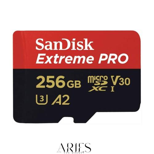 microSDXC 256GB SanDisk Extreme PRO SDSQXCD-256G-GN6MA R:200MB/s W: 140MB/s UHS-I U3 V30 4K Ultra HD A2 Compatible with SD Adapt