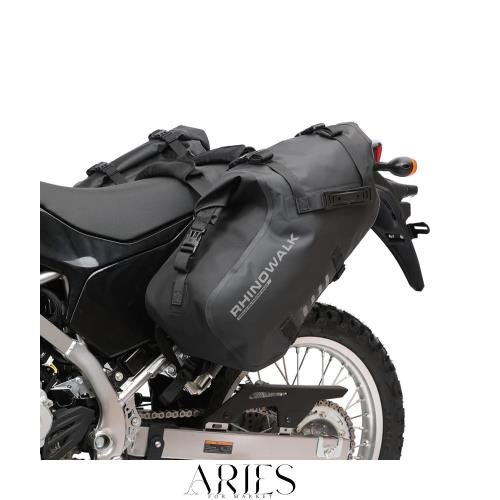 Rhinowalkオートバイのサドルバッグ防水防振モーターサイドバッグショルダーバッグモーターバイクのパニー18L(9L*2)ほとんどの冒険とスポ