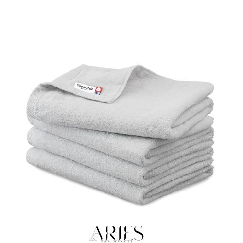 アイリスオーヤマ 今治タオル 認定 バスタオル ライトグレー 4枚セット 綿100% ガーゼ +パイルタオル 通気性・肌触りがいいガーゼ面と、