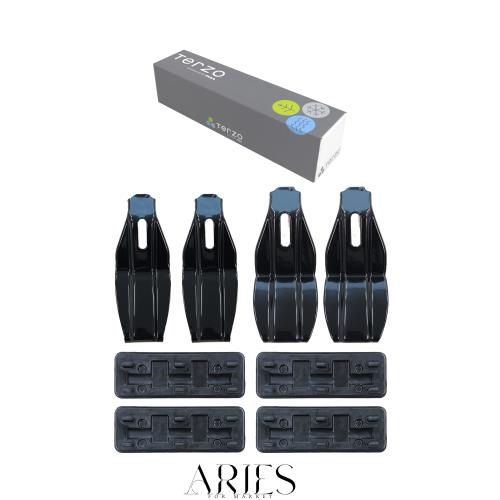 Terzo テルッツォ (by PIAA) ベースキャリア 車種別取付ホルダーセット 4個入 ブラック 【DAIHATSU ムーヴキャンバス 年式:R4.7~ 型式:LAの通販は 7,037円