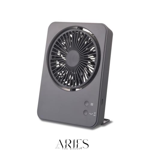 【自動首振り】 ドウシシャ 卓上扇風機 スリムコンパクトファン Swing 4電源（AC USB モバイルバッテリー 乾電池）風量3段階 自動首振り