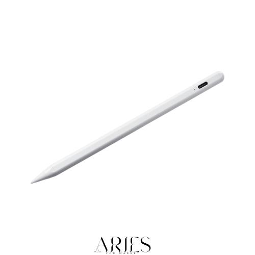 サンワサプライ Apple iPad専用充電式極細タッチペン パームリジェクション対応 ホワイト PDA-PEN56W
