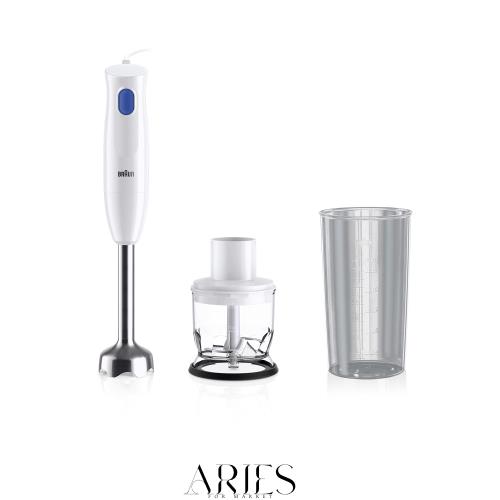 ブラウン ハンドブレンダーマルチクイック1 MQ10201MWH 軽量 コンパクト 離乳食 下ごしらえ スムージー スープ つぶす 混ぜる きざむ み