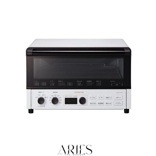 日立 コンベクション オーブントースター HMO-F300 W ホワイト 1,300W 4枚焼き 遠赤ヒーター ノンフライ調理の通販は