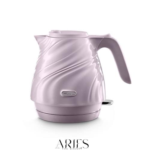 De’Longhi (デロンギ) 電気ケトル セタ KBS1200J-V イタリアンデザイン 0.8L シルクドレ—プ 軽量 コンパクト ワンプッシュオープン [ラ