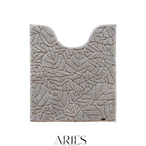 オカ(OKA) PLYS base Will (プリス ベイス ウィル) トイレマット 約75cm？63cm グレー (消臭 おしゃれ シンプル ダストポケット)