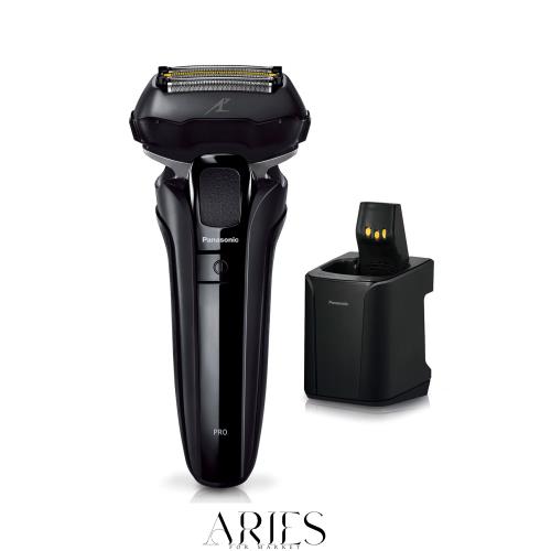 パナソニック ラムダッシュPRO メンズシェーバー 5枚刃 全自動洗浄充電器 お風呂剃り可 黒 ES-LV7W-K