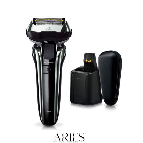 パナソニック ラムダッシュPRO メンズシェーバー 5枚刃 全自動洗浄充電器・セミハードケース付 お風呂剃り可 シルバー ES-LV9W-S