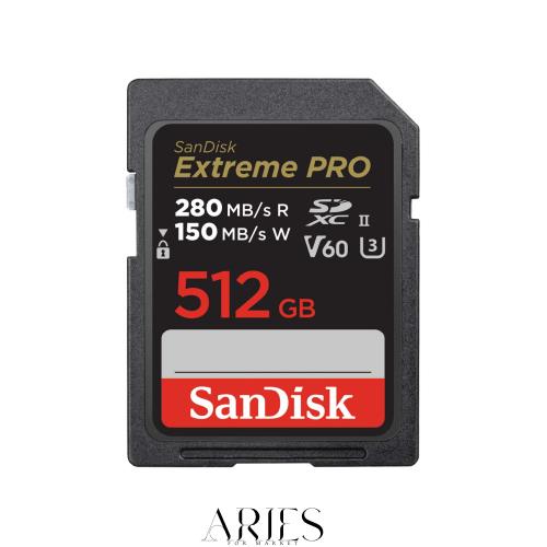 【 サンディスク 正規品 】 SanDisk SDカード 512GB SDXC Class10 UHS-II V60 読取最大280MB/sExtreme PRO SDSDXEP-512G-GHJIN 新パッケ