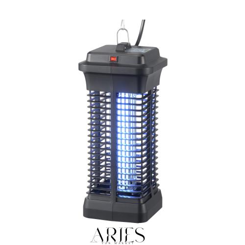 オーム電機 電撃殺虫器 800V 4.5W 電撃殺虫機 電気式殺虫機 電源スイッチ付き 捕虫器 蛾 コバエ取り 360° 薬剤不要 屋内専用 吊り下げ式