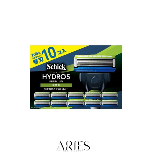 Schick(シック) ハイドロ5プレミアム 敏感肌 替刃(10コ入) 髭剃り カミソリ 【Amazon.co.jp限定】