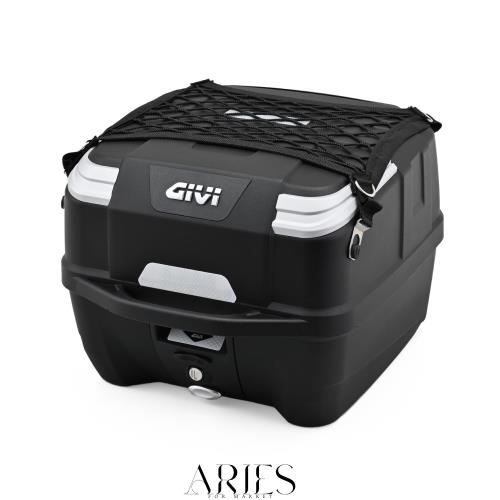 GIVI(ジビ) バイク用 リアボックス モノロック 33L オプション付き(インナーボトムマット/バックレスト/ネットフック) ATLASシリーズ B33