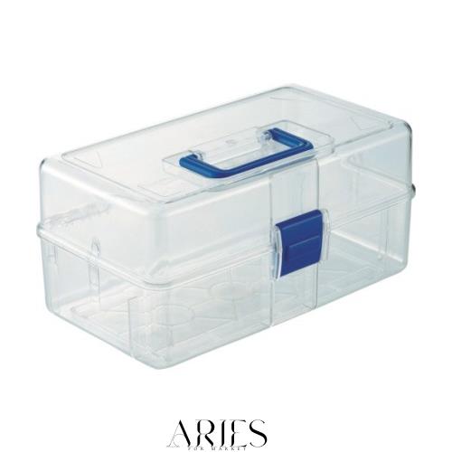 TRUSCO(トラスコ) 透明工具箱 中皿なし フリータイプ TCRBOXF × 10個 【ケース販売】