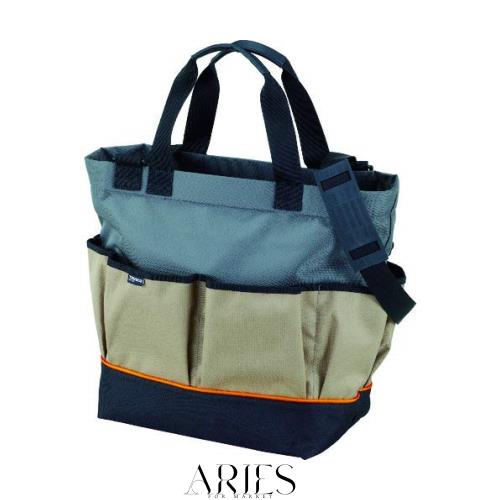 TRUSCO(トラスコ) ワークトートバッグ グレー TWT-GY × 10個 【ケース販売】